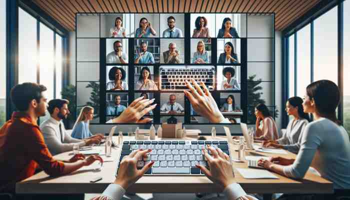 Typing in Virtual Meetings: Boost Efficiency Silently
