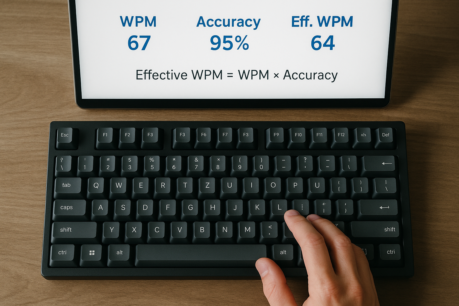 Speed Typing Test: Calculate Effective WPM That Actually Matches Real Output