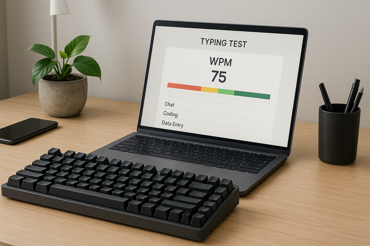 WPM Typing Test Benchmarks by Task: Set Targets That Match Real Work