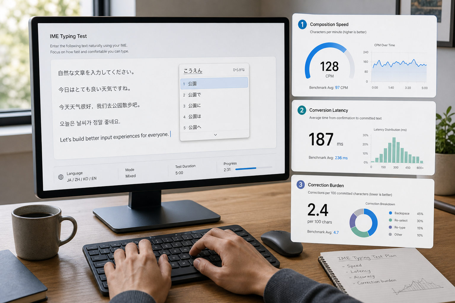 IME Typing Test: Measure Conversion Speed and Accuracy