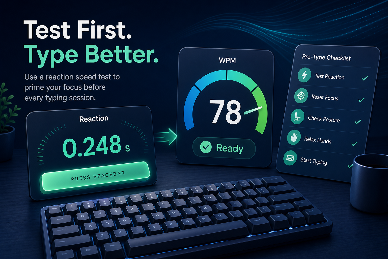Reaction Speed Test: Check Typing Readiness Before You Chase WPM